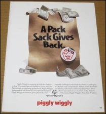 1996 Piggly Wiggly Supermarket Print Ad Advertisement Wisconsin Vintage
