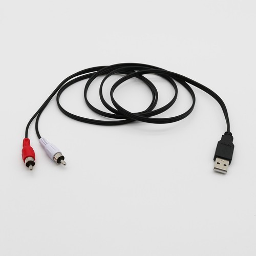 1.5m USB A Male to 2x RCA Phono Male AV Cable Lead PC TV Aux Audio Video Adapter - Picture 8 of 8