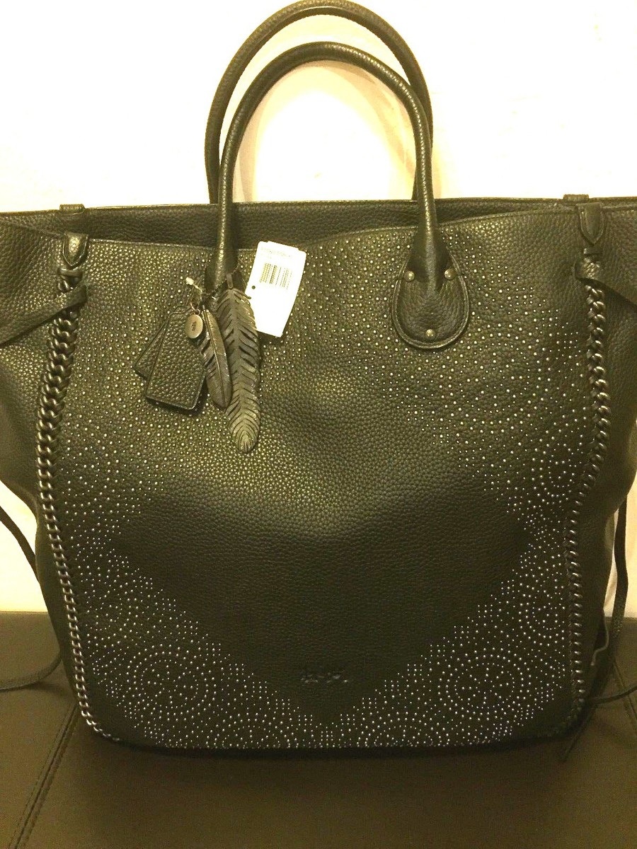 バッグ COACH Tatum Studded Tote Bag Black COACH Tatum Studded Tote Bag Black - メルカリ