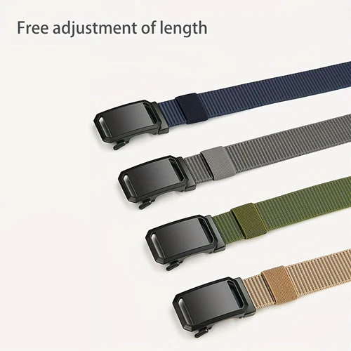 Unisex Stoffgürtel Nylon Canvas Arbeitsgürtel Automatik Gürtel - Bild 4 von 19