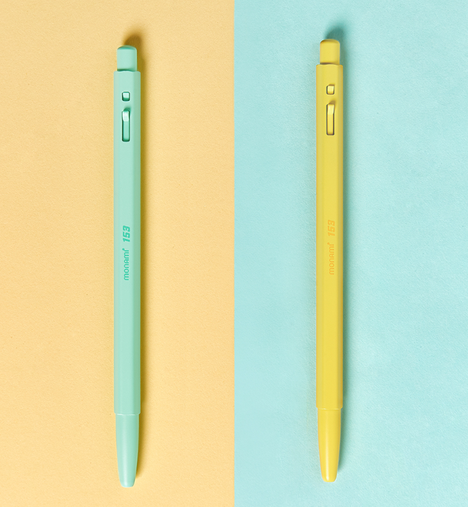 NEW Monami - 153 Nature High Quality Ballpens Black Ink Ball