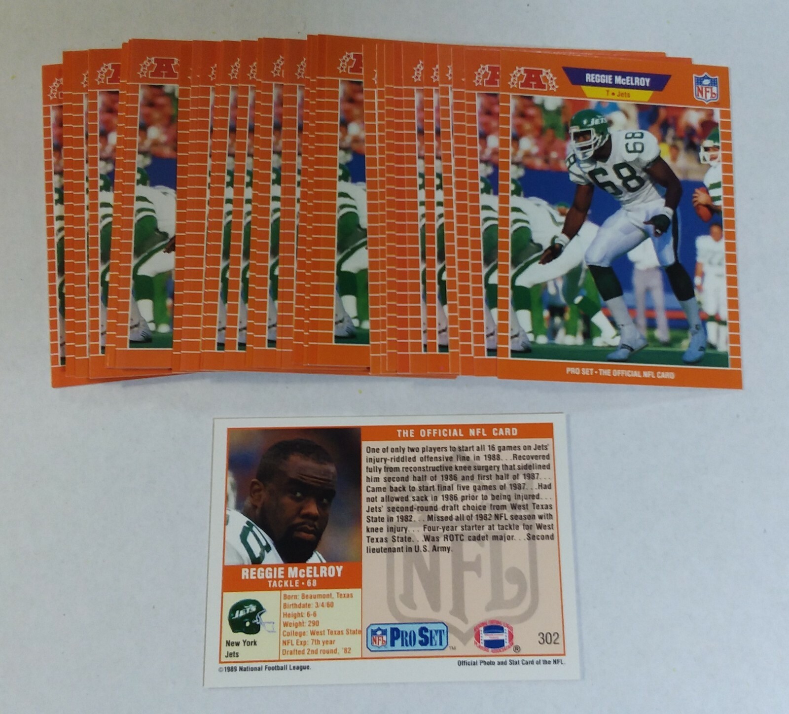1989 Pro Set RC #302 REGGIE McELROY ROOKIE Lot of (10)