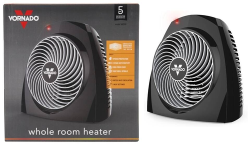 Vornado EH1-0092-06 VH200 Whole Room Portable Electric Space Heater - Black