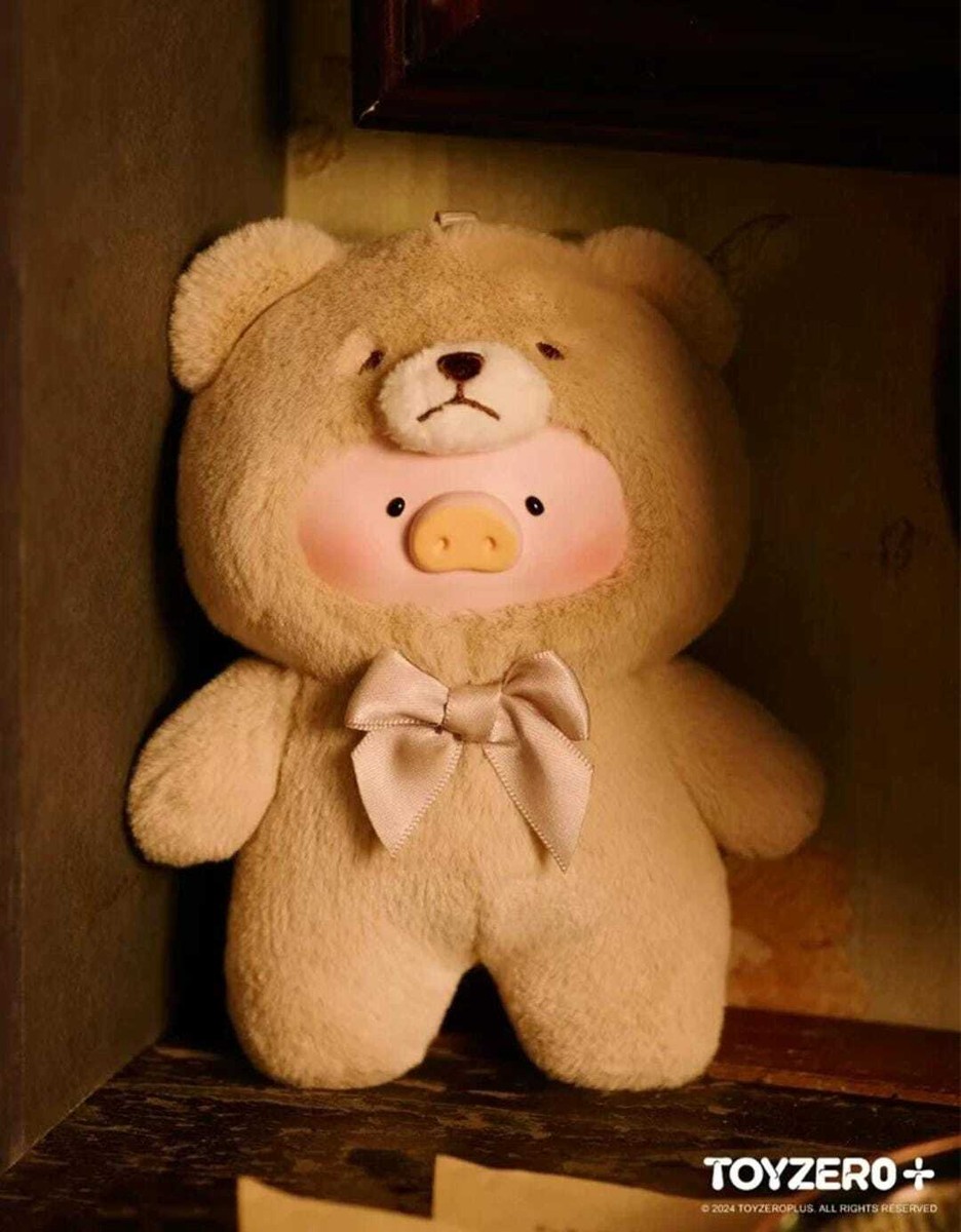Toyzeroplus Teddy LULU Piggy Bear Dressing Plush Doll Figure