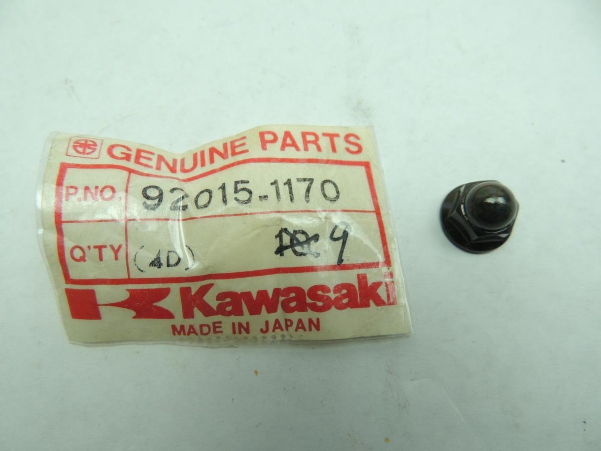 92015-1170 NOS Kawasaki Cap Nut 6mm KLF110 KL250 KL600 ZX600 ZX750