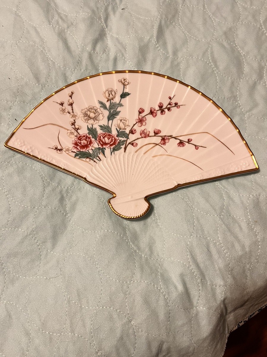 LENOX “ The Plum Blossom Fan” WINTER 1988 - Fine Porcelain