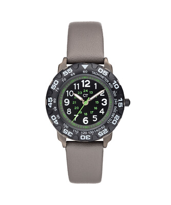 Cool Time Kids Kinder Armbanduhr Lernuhr grau ø 30 mm Dreizeiger  CT-0011-LQ NEU
