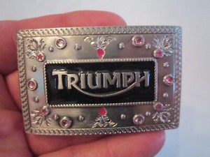 triumph motorcycle belt buckle