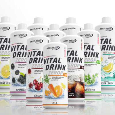 Best Body Nutrition Mineraldrink Low Carb Getränke Konzentrat Vital Drink Sirup
