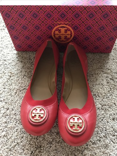 tory burch red flats