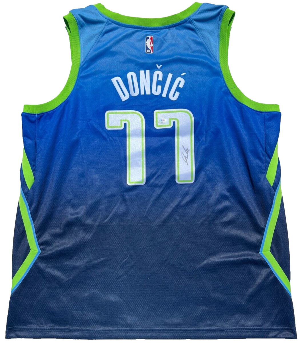 LUKA DONCIC SIGNED DALLAS MAVERICKS NIKE CITY EDITION BASKETBALL