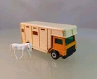 Matchbox Horse-Box Lesney Superfast No. 40, Orange w/Tan Door + Horse - 1977
