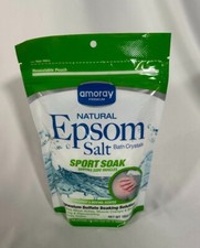 Amoray Premium Natural Epsom Salt Sport Soak Spearmint 16oz