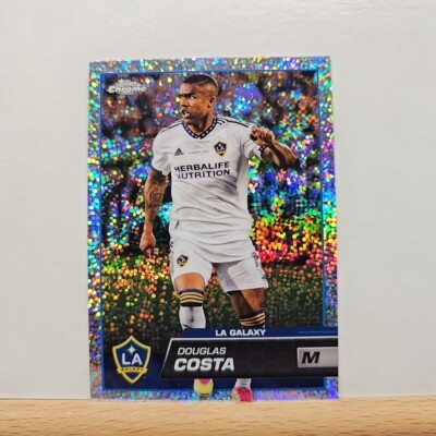 2023 Topps Chrome MLS Soccer Douglas Costa base Speckle Refractor card # 166