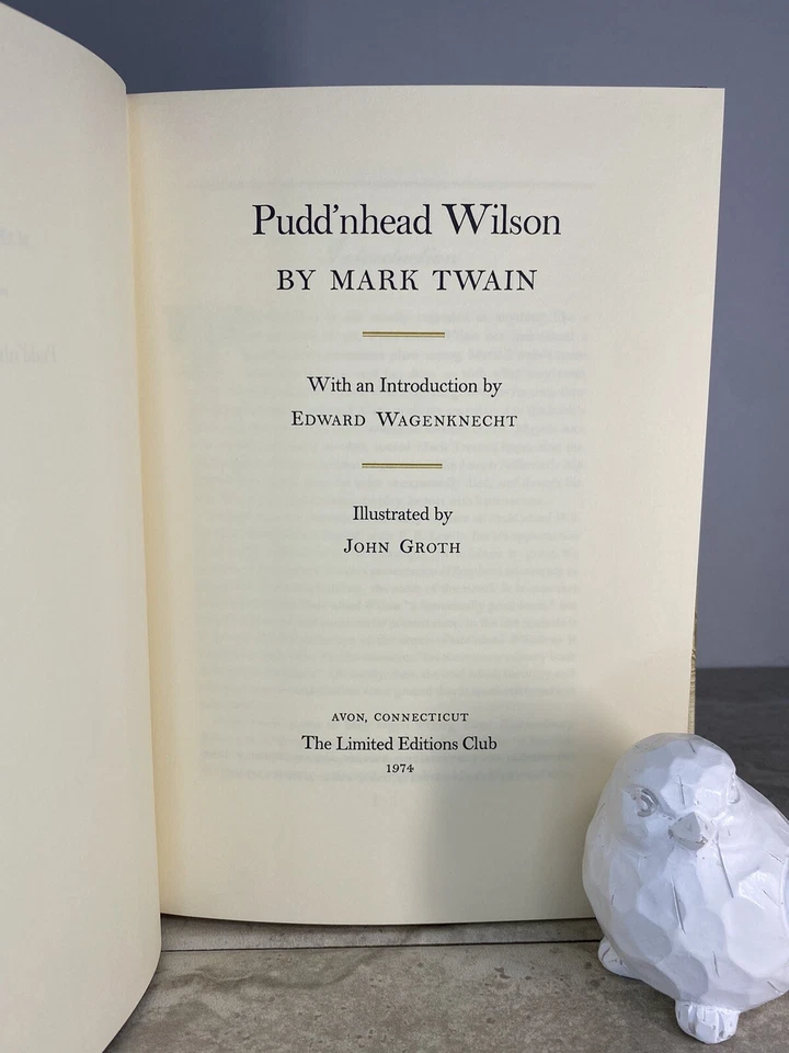 PUDD’NHEAD WILSON by Mark Twain: Artist-SIGNED Edition LIMITED to 2000; Vintage - Image 3 of 4