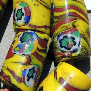 11-old-venetian-millefiori-african-trade-beads-144