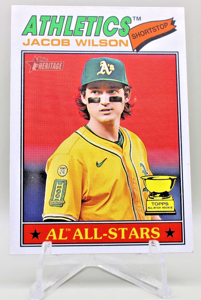 2026 Topps Heritage - Jacob Wilson #17 Athletics