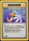 1999 Pokemon FRENCH 1st Edition Base Set Rappel-Scoop Up 78/102 EX-MT