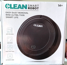 Clean Smart Robot Easy Dust Removal Vacuum Ultra Thin Black Lightweight New