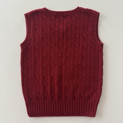 Polo Ralph Lauren Boys 5 Red Sweater Vest Holiday Christmas - Picture 4 of 4
