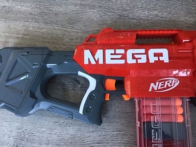 NERF Mega Motostryke Motorized 10 Dart Blaster (E6473) - Red Clip & Darts