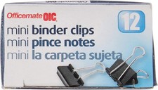 Corrosion-Resistant Mini Binder Clips, 12 Count - Elegant Office Solution