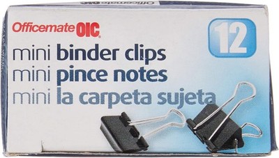 Corrosion-Resistant Mini Binder Clips, 12 Count - Elegant Office Solution