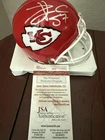 Travis Kelce (Mr. Taylor swift) Signed Kansas City Chiefs Mini Helmet w/ JSA COA