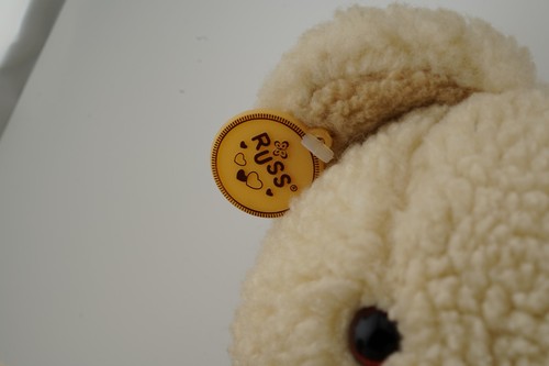 Vintage 1986 Russ Berrie Snuggle Fabric Softener Plush Teddy Bear Lever Bros 10" - Picture 2 of 4