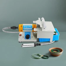 Gem Jewelry Rock Polishing Buffer Machine Bench Lathe Polisher Cutter Table Saw