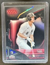 2026 Topps Chrome Black Kyle Teel RC Red Refractor Rookie #/5 White Sox