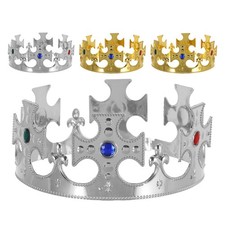 4 Pcs Birthday Party Favors King Crown for Boys Costume Kids Dress up