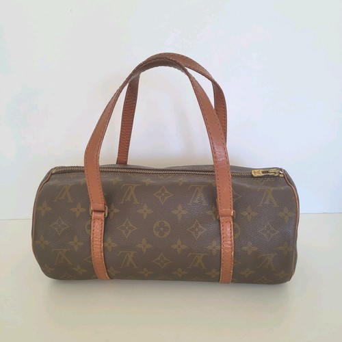Louis Vuitton Papillon Handbag Monogram Canvas 30 Barrel Vintage Zip Bag Purse - Picture 2 of 14