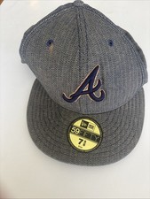 New Era 59FIFTY Atlanta Braves Sombrero Ajustado Hacha Logo Gorra