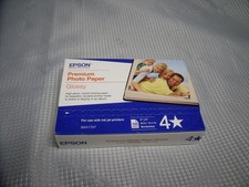 EPSON PREMIUM PHOTO PAPER GLOSSY 4 X 6 100 SHEETS  Brand New SEALED