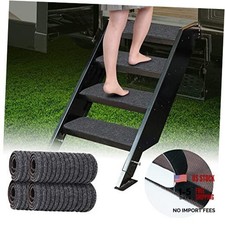 RV Step Covers 4 Pack RV Step Rug, RV Stair Covers 4 Pack 24 x 7.5 inch
