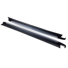 Black Running Boards Side Steps For Hyundai Santa Fe 2019-2023 Aluminum Pair Black Running Boards Side Steps For Hyundai Santa Fe 2019-2023 Aluminum Pair