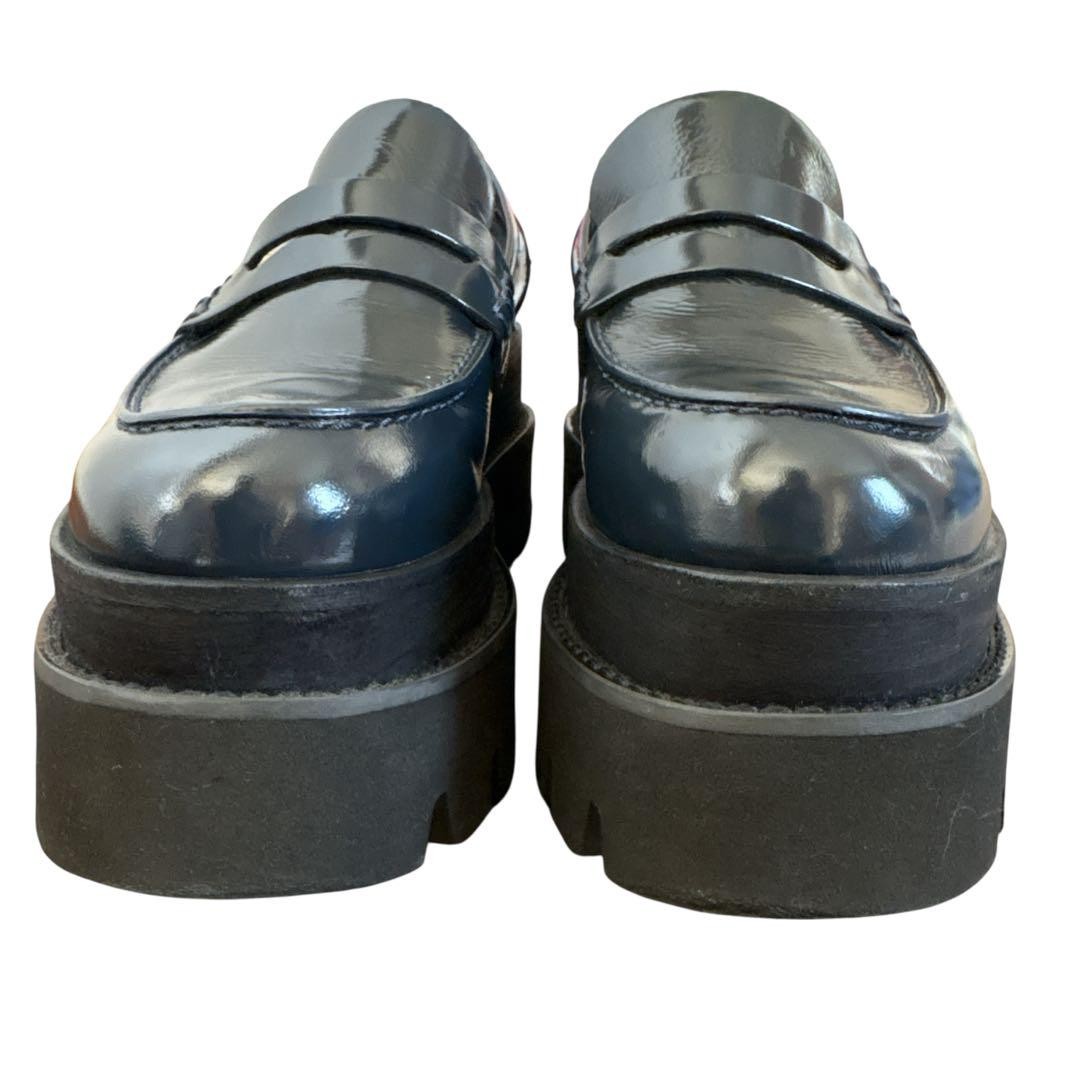 MM6 厚底 ローファー タッセル ネイビー マルジェラ MM6 厚底