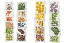 Vacuum Sealer Bags for Food, 22 PCS Reusable Sous Vide Bags BPA Free, Vacuum Zip