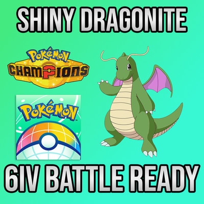  6IV SHINY Dragonite SPA + EVS  POKEMON HOME Champions Online delivery 