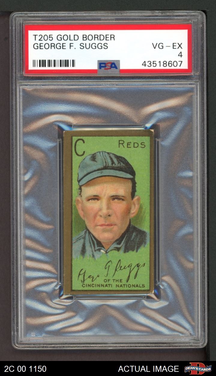 1911 T205 George Suggs Reds PSA 4 - VG/EX