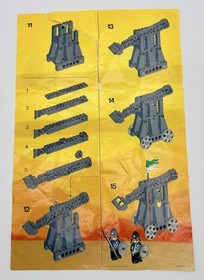 LEGO 6030 Catapult 1984 Castle Black Falcons Black Knights Catapult complete