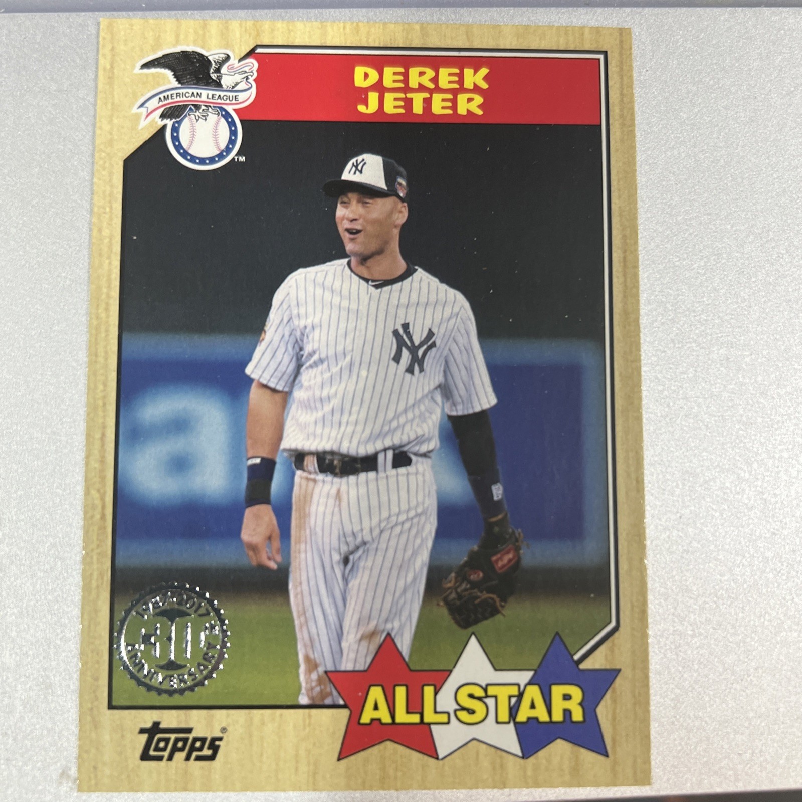 2017 Topps #87-194 Derek Jeter 1987 Topps Baseball 30th Anniversary