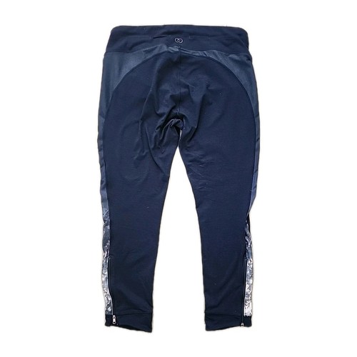 Calia Compression Sweatpants Women's XL Blue Yoga Pants Zip Ankle Accent Stripe - Picture 10 of 13