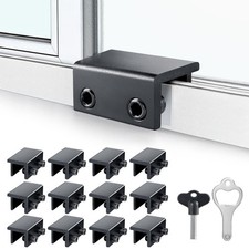 ZRFCXE Window Locks,12 Pack Sliding Window Locks with Key for Vertical Hori...