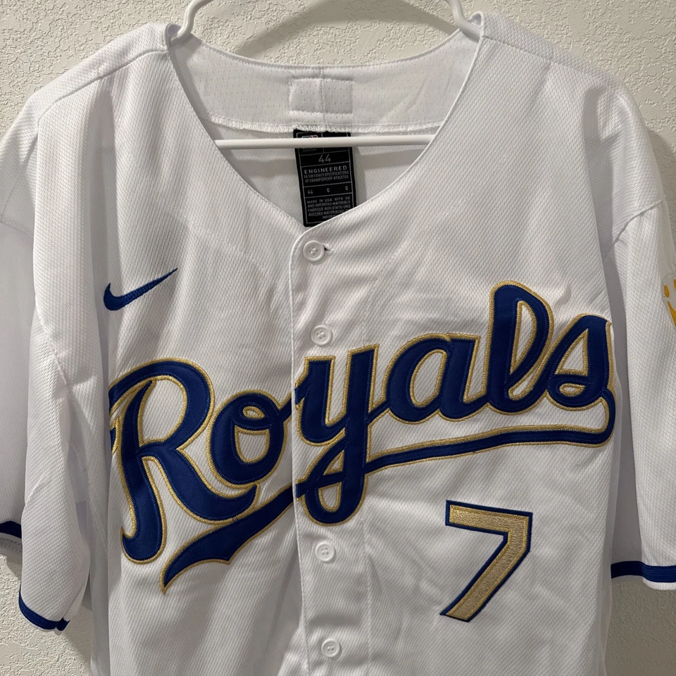 Bobby Witt Jr #7 Royals Replica White/ GOLD Champions - All Stitched Jersey - Image 2 of 4