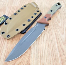TOPS Viking Tactics Norseman Fixed Knife 5.88" 1095HC Steel Blade Micarta Handle