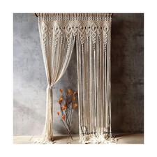 Macrame Curtain Wall Hanging Handmade Boho Curtains for Wedding Backdrop Arch...