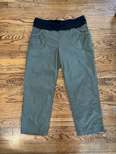 PRANA Summit Pants Cargo Green Heather Yoga, Hiking, Run, Climbing Stretch Sz XL - 第 2/5 張圖片
