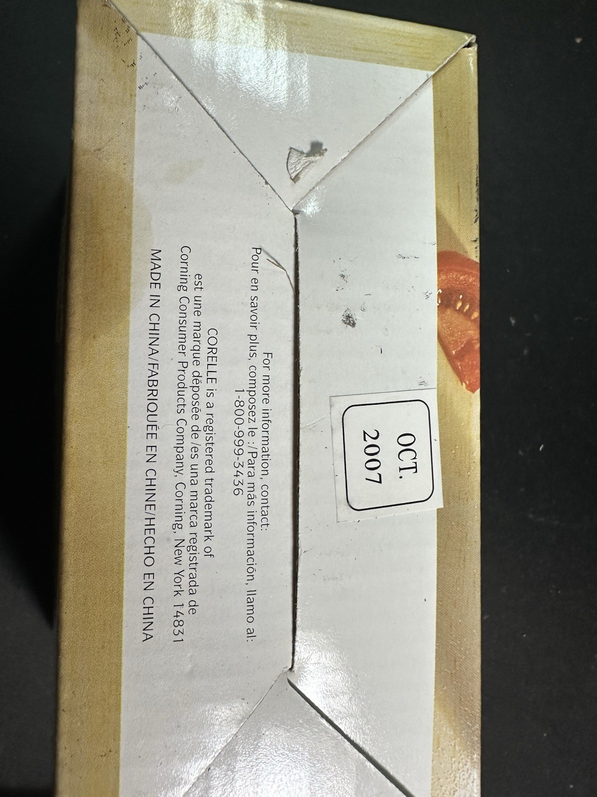 Corelle Coordinates Salt And Pepper Set~White~2007~New In Box